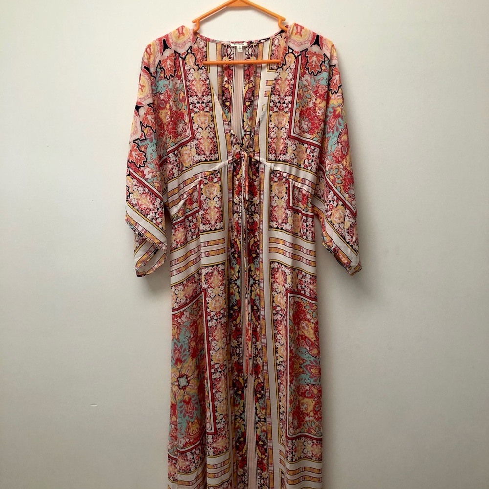 En Crème Bohemian Cover-up Dress - Picture 1 of 3